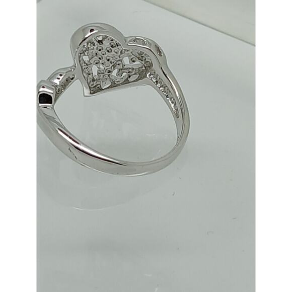 Vintage Estate Jewelry .925 Thailand Sterling Silver Ring Size 5.5 I LOVE YOU - Picture 10 of 16